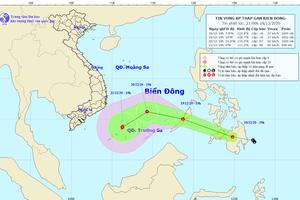 Áp thấp gần biển Đông có khả năng mạnh lên thành bão