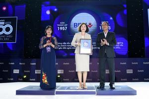 BIDV vào Top 50 thương hiệu dẫn đầu 2020