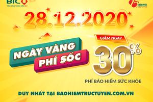 BIC giảm 30% phí bảo hiểm sức khỏe trong ngày sinh nhật 28/12/2020