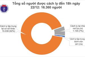 Ngày 22/12: Thêm 6 ca mắc COVID-19 nhập cảnh vào Việt Nam