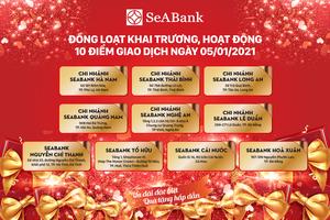 SeABank đồng loạt khai trương và hoạt động 10 điểm giao dịch mới 