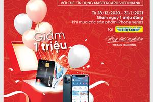 Ưu đãi mịn săn “táo” xịn cùng thẻ tín dụng quốc tế VietinBank Mastercard