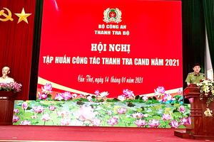 Thanh tra Bộ Công an tổ chức hội nghị tập huấn công tác năm 2021