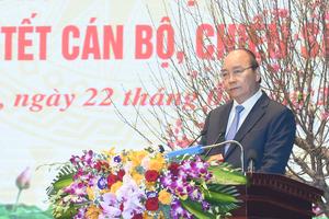 Thủ tướng Nguyễn Xuân Phúc thăm, chúc Tết bộ đội biên phòng