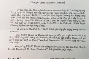 Giao Thanh tra Hà Nội kiểm tra