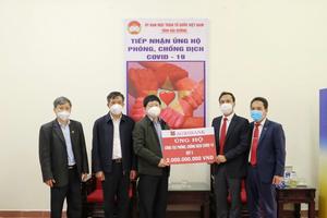 Các chi nhánh Agribank tại Hải Dương tiếp tục ủng hộ phòng chống dịch Covid-19 