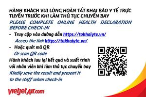 Quy định khai báo y tế bắt buộc tại website https://tokhaiyte.vn trước chuyến bay