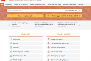Năm 2021, tích hợp, cung cấp 55 dịch vụ công trên Cổng DVC Quốc gia
