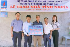 KVT trao tặng Nhà tình nghĩa tại huyện Xuyên Mộc, tỉnh BR-VT
