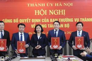 Bổ nhiệm 2 Phó Trưởng ban Nội chính Thành uỷ Hà Nội