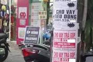 Treo quảng cáo ở cột điện bị phạt 1-2 triệu đồng