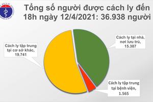 Chiều 12/4: Việt Nam có thêm 9 ca COVID-19 đều là người nhập cảnh