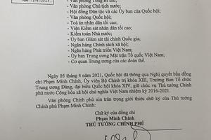 Chữ ký của Thủ tướng và 2 Phó Thủ tướng mới kiện toàn ra sao?