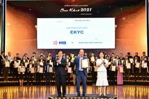 Giải pháp eKYC của MB xuất sắc giành giải thưởng “Sao Khuê 2021”