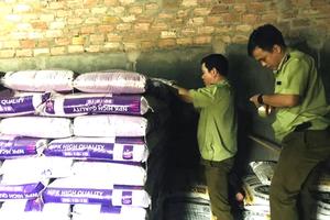 Phát hiện gần 10 tấn phân bón nhập khẩu không ghi nơi sản xuất 