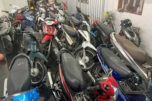 Kiểm tra tiệm cầm đồ, phát hiện hàng chục xe máy không giấy tờ