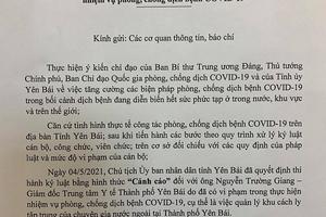 Giám đốc Trung tâm Y tế TP Yên Bái bị cảnh cáo
