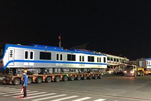 Các toa tàu của tuyến metro số 1 đã đến depot Long Bình