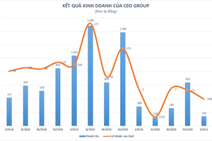 Kinh doanh thua lỗ, cổ phiếu CEO Group cho nhà đầu tư đi “tàu lượn”
