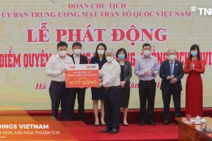 Tập đoàn TNG Holdings Vietnam và Ngân hàng MSB ủng hộ 10 tỷ đồng để phòng chống dịch Covid - 19