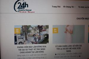 Đề nghị xử lý nghiêm website thông tin sai sự thật 