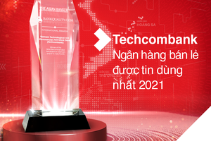 Techcombank là  “Ngân hàng bán lẻ được tin dùng nhất Việt Nam”