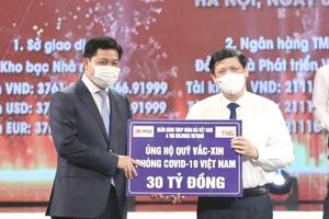 MSB và TNG Holdings Vietnam ủng hộ gần 50 tỷ phòng, chống Covid-19