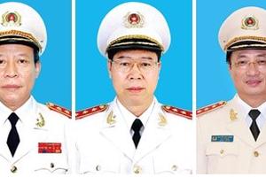 Ba Thượng tướng thôi giữ chức Thứ trưởng Bộ Công an
