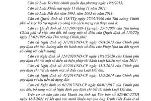 Ông Xuân được giảm tiền sử dụng đất theo quy định 