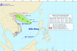 Theo dõi chặt chẽ diễn biến vùng áp thấp trên biển Đông