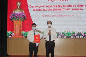 Điều động, bổ nhiệm Phó Trưởng Ban Tổ chức Thành ủy và Phó Giám đốc Sở Xây dựng 