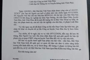 Hội Nhà báo Việt Nam đề nghị làm rõ việc cản trở nhà báo tác nghiệp ở chùa Nga Hoàng