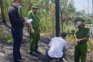 Cháy rừng do ném tàn thuốc lá