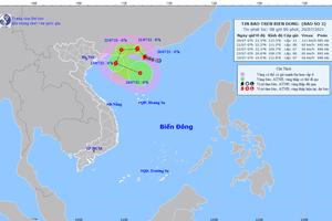 Bão số 3 giật cấp 13, di chuyển và đổi hướng liên tục