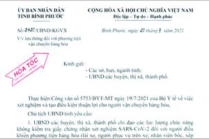 Bình Phước: Tạo điều kiện thuận lợi cho các phương tiện vận tải hàng hoá 