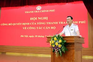 Thanh tra Chính phủ công bố quyết định bổ nhiệm công chức lãnh đạo, quản lý