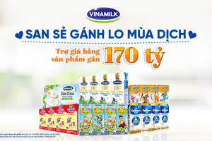 Vinamilk san sẻ khó khăn mùa dịch, hỗ trợ thiết thực gần 170 tỷ đồng cho người tiêu dùng

