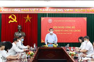 Hà Nội điều động, bổ nhiệm nhiều lãnh đạo