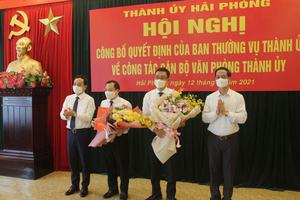 Ông Phạm Hưng Hùng giữ chức vụ Chánh Văn phòng Thành ủy Hải Phòng
