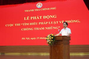 Thanh tra Chính phủ phát động Cuộc thi “Tìm hiểu pháp luật về phòng, chống tham nhũng”