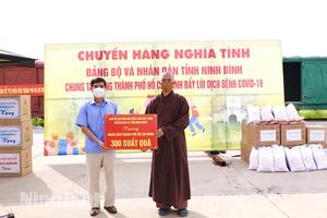 Ninh Bình: Hơn 11.800 suất quà nghĩa tình hỗ trợ TP Hồ Chí Minh chống dịch