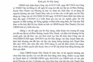 Công ty Đông Lý phản ánh Công ty Định An “tranh cướp” mỏ đất ở huyện Như Thanh