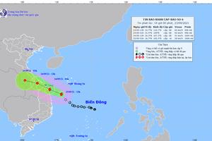 Áp thấp nhiệt đới mạnh lên thành bão số 6, hướng về các tỉnh Trung Trung bộ 