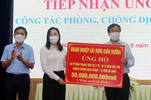 Doanh nghiệp Xây dựng Xuân Trường ủng hộ Hà Nam 50 tỉ đồng để phòng dịch COVID-19