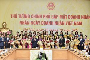 Thủ tướng Phạm Minh Chính gặp mặt doanh nhân nhân Ngày Doanh nhân Việt Nam