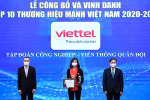 Viettel được công nhận là thương hiệu hàng đầu của Việt Nam