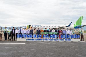 Máy bay phản lực Embraer 190 được sử dụng bay thương mại tuyến Hà Nội - Điện Biên