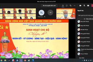 Đảng bộ KĐN triển khai sinh hoạt chuyên đề “đoàn kết – kỷ cương – sáng tạo – hiệu quả - hành động”