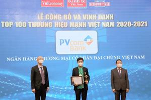 PVcomBank nằm trong Top 100 thương hiệu mạnh Việt Nam năm 2020 – 2021

