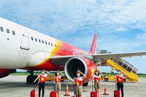 Vietjet khôi phục 48 đường bay nội địa đón khách trên những chuyến bay xanh